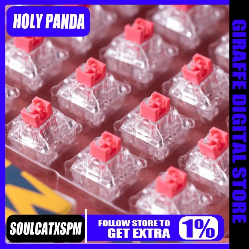 Holy Panda SOULCATxSPM Litchi switch Mute Linear Axis Cooking Congee Sound Bottom Touch No Meat Customized Axis Body Office Code
Holy Panda SOULCATxSPM Litchi switch Mute Linear Axis Cooking Congee Sound Bottom Touch No Meat Customized Axis Body Office Code