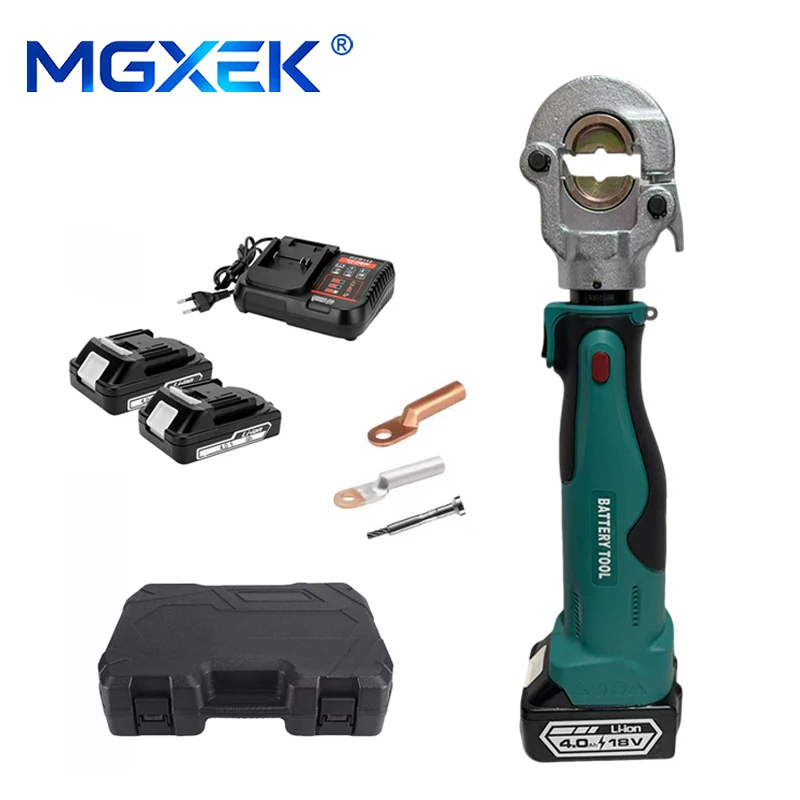 MGXEK Straight Handle Electric Hydraulic Crimper for 10-300mm² Copper Aluminum Terminals with Fast Crimping & 360° Rotation
MGXEK Straight Handle Electric Hydraulic Crimper for 10-300mm² Copper Aluminum Terminals with Fast Crimping & 360° Rotation