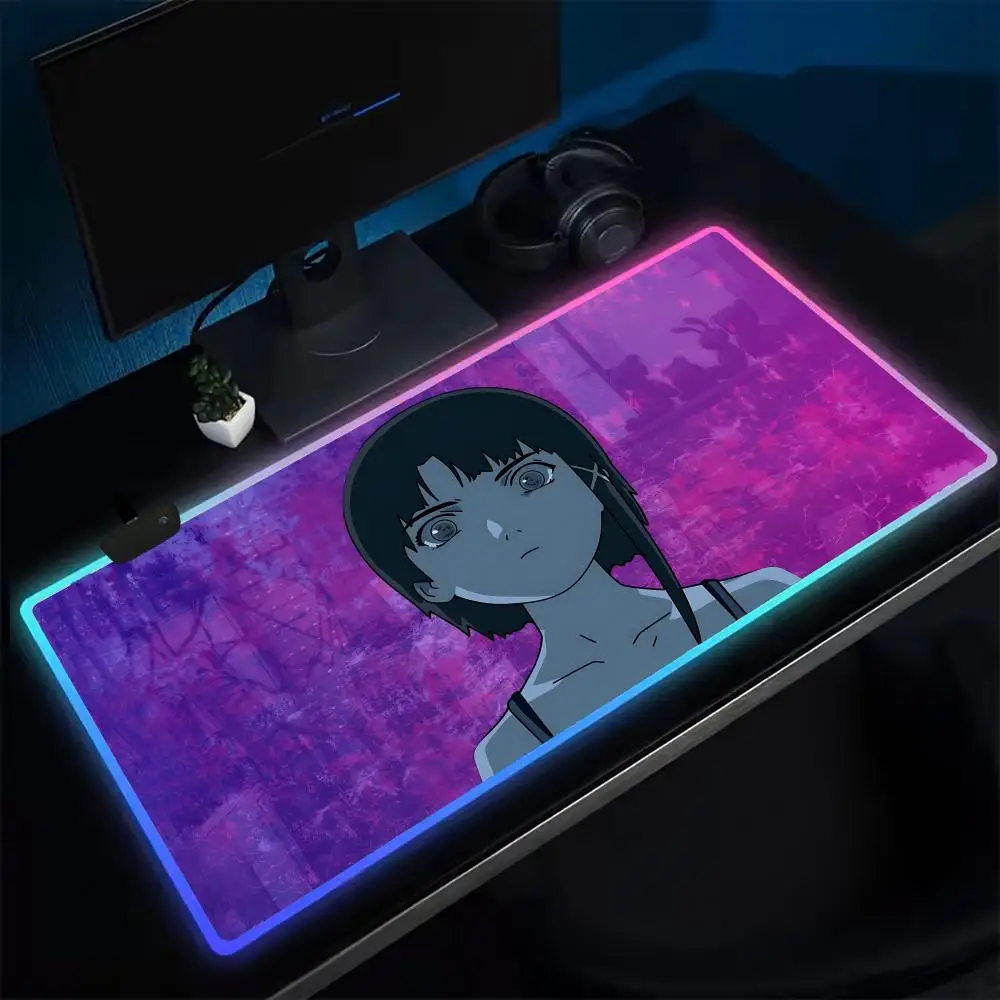 12-S-Serial Experiments Lain Коврик для мыши Аниме Игровой коврик для мыши Светодиодные настольные коврики с подсветкой Резиновые настольные коврики XXL RGB Настольные коврики
12-S-Serial Experiments Lain Коврик для мыши Аниме Игровой коврик для мыши Светодиодные настольные коврики с подсветкой Резиновые настольные коврики XXL RGB Настольные коврики