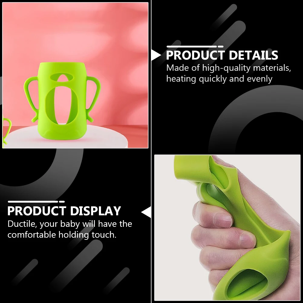 2 pcs Silicone Baby Cover Protective Sleeve for Infant Milk Bottle Durable Flexible Feeding Bottle Fashionable Cover
2 pcs Silicone Baby Cover Protective Sleeve for Infant Milk Bottle Durable Flexible Feeding Bottle Fashionable Cover