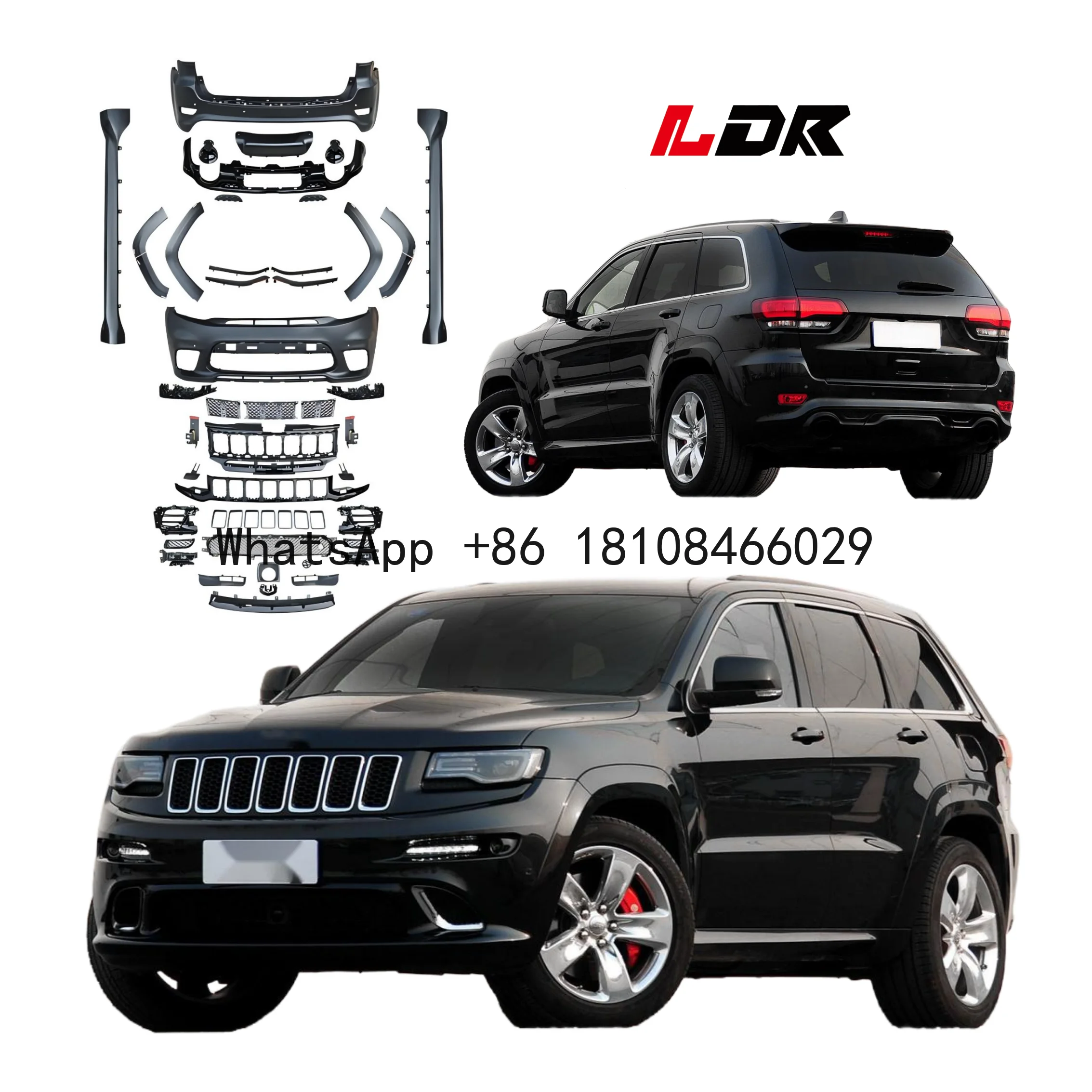 LDR Car Accessories for jeep Grand Cherokee 2013-2017 SRT-8 Hood Car Bumpers Side Skirt Grille Car Body Kits
LDR Car Accessories for jeep Grand Cherokee 2013-2017 SRT-8 Hood Car Bumpers Side Skirt Grille Car Body Kits