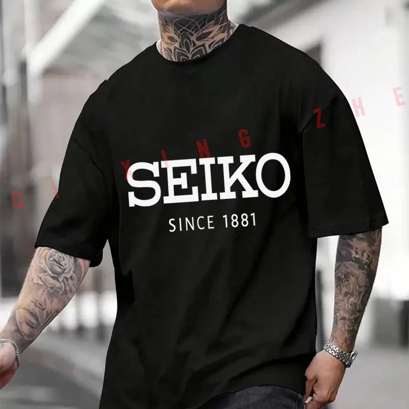 New Sale Seiko Logo T-Shirt Moto Cotton Cute Men Clothes Plain Summer Casual Short Sleeve Round Neck T Shirts
New Sale Seiko Logo T-Shirt Moto Cotton Cute Men Clothes Plain Summer Casual Short Sleeve Round Neck T Shirts