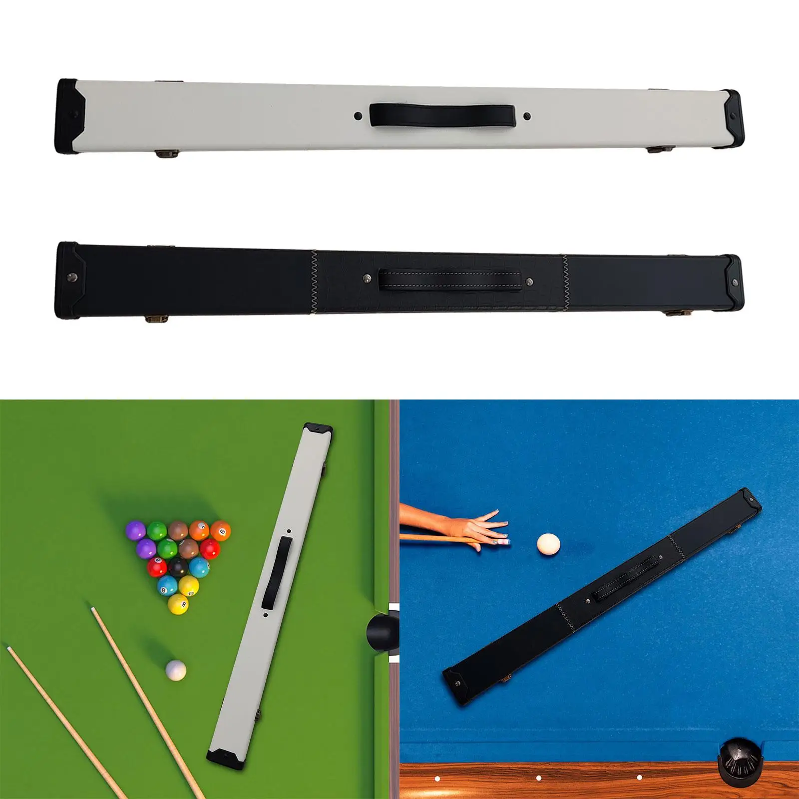 Billiard Pool Cue Case Hard Billiard Storage Box Handbag with Handle Billiards Accessories Billiard Stick Carrier for Travel
Billiard Pool Cue Case Hard Billiard Storage Box Handbag with Handle Billiards Accessories Billiard Stick Carrier for Travel