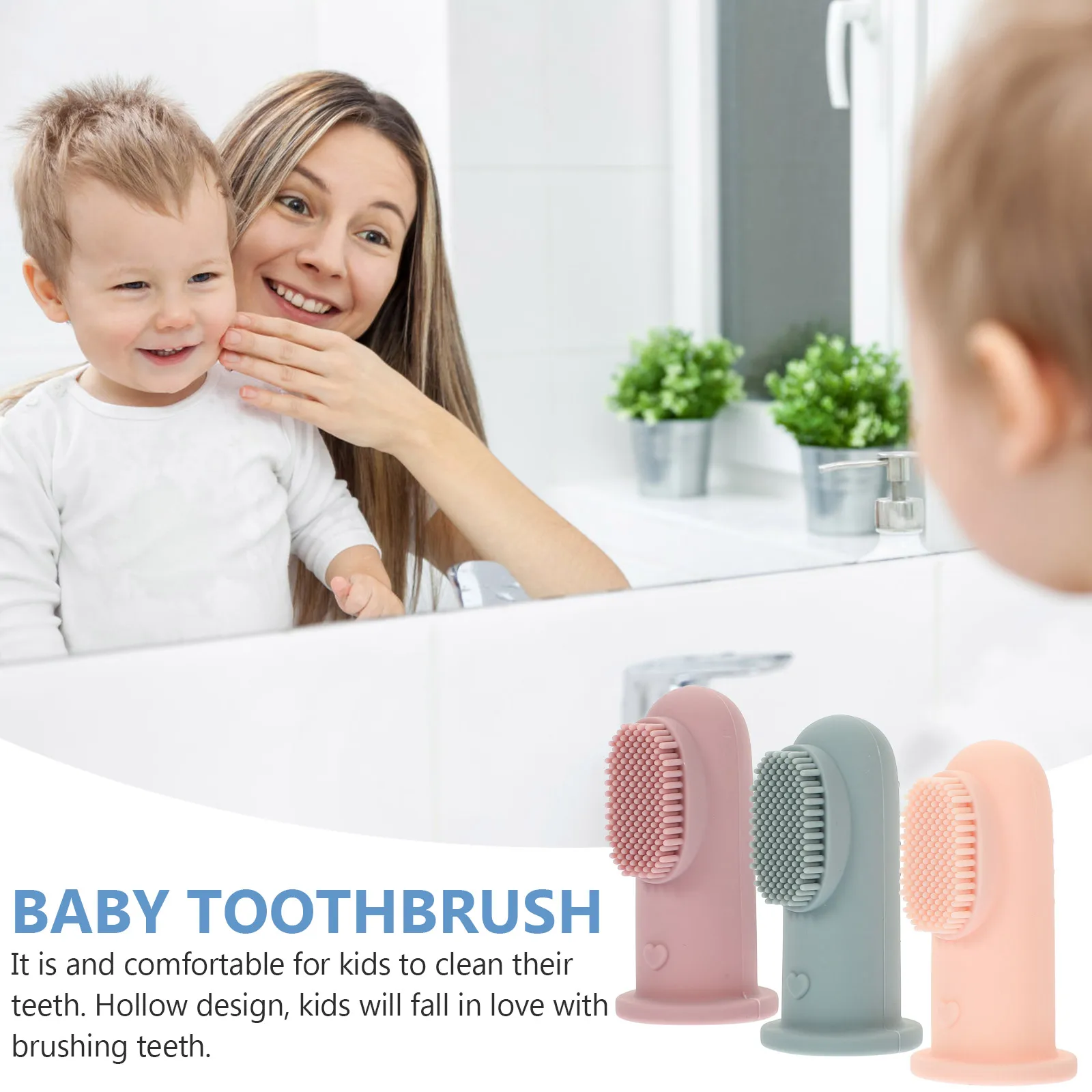 3 Pcs Children's Toothbrush Baby Finger Silicone Soft Bristles Kids Care Gum Cleaning Training Brush Toddler
3 Pcs Children's Toothbrush Baby Finger Silicone Soft Bristles Kids Care Gum Cleaning Training Brush Toddler