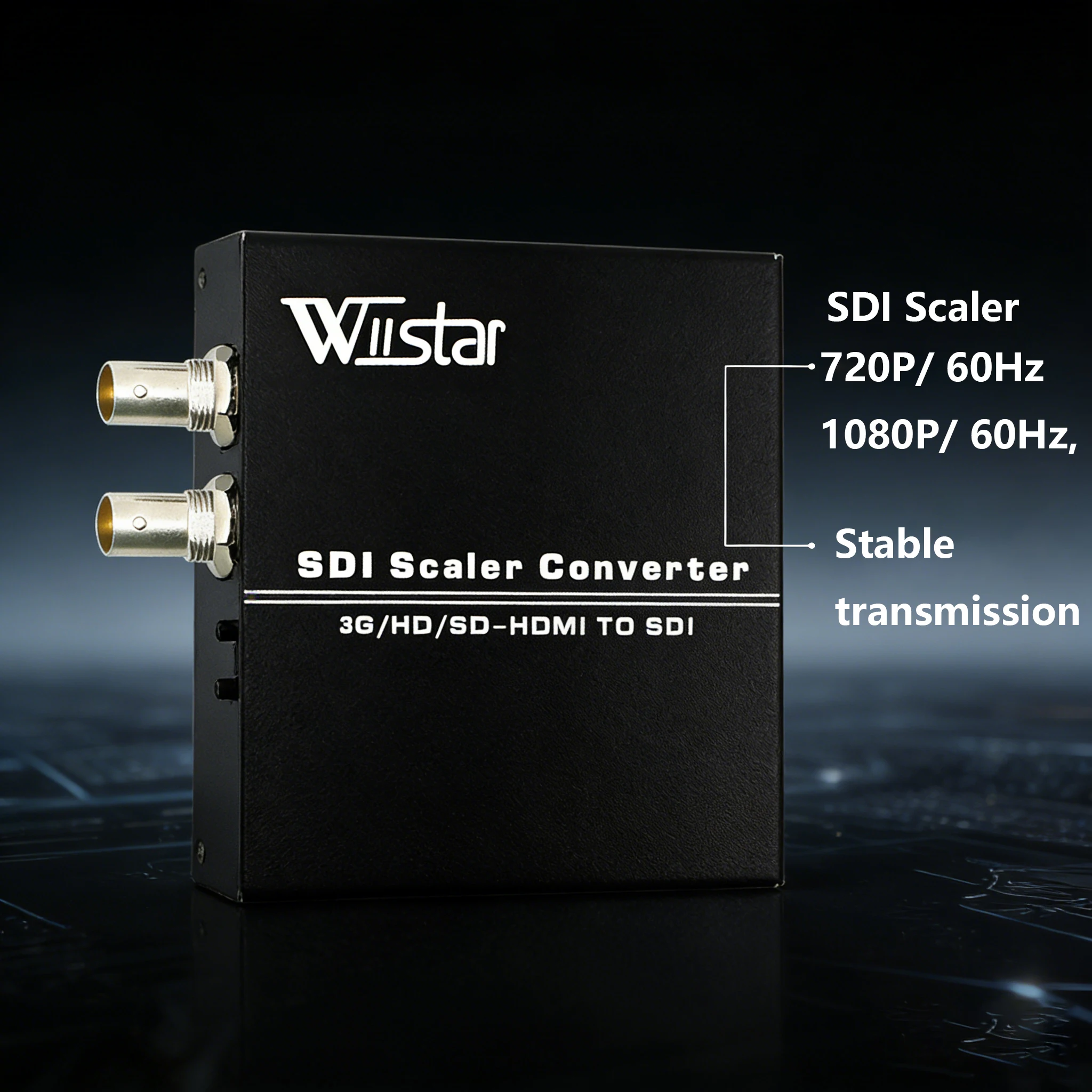 Wiistar HDMI to SDI Scaler Converter 1x2 | 2-Port 3G/HD/SD Signal Adapter | 720P to 1080P Up Scaler for Broadcast Monitor, Live
Wiistar HDMI to SDI Scaler Converter 1x2 | 2-Port 3G/HD/SD Signal Adapter | 720P to 1080P Up Scaler for Broadcast Monitor, Live