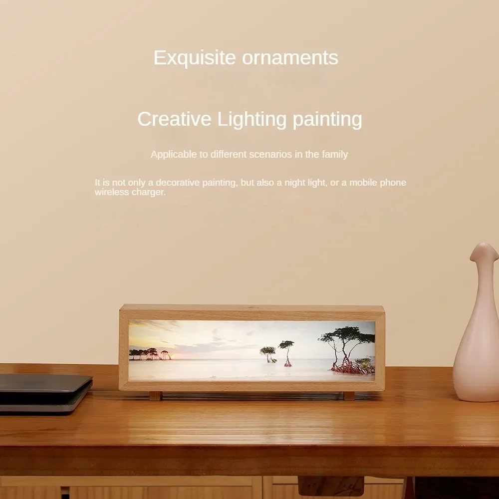 New Creative Wireless Charger Light Painting Small Night Light Touch Adjustment Desktop Festival Gift Decoration Ambience Light
New Creative Wireless Charger Light Painting Small Night Light Touch Adjustment Desktop Festival Gift Decoration Ambience Light