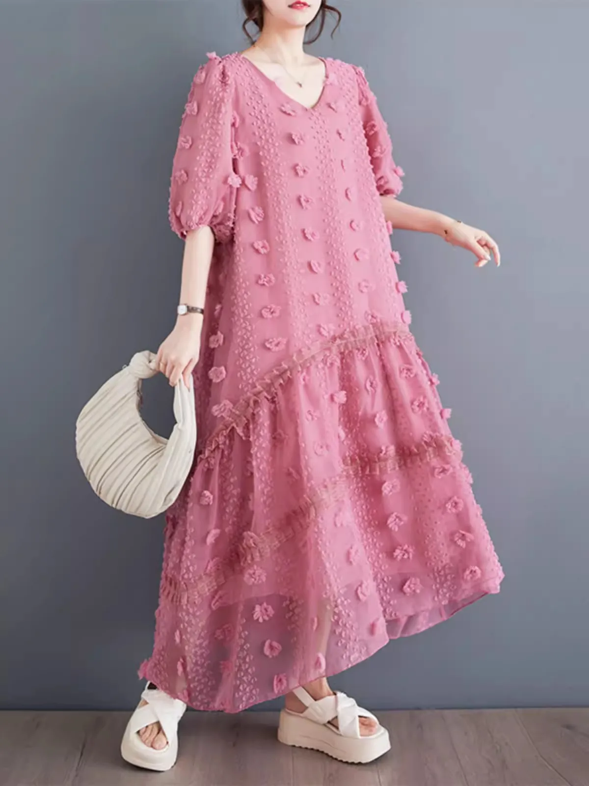 Clothing For Women 2024 Summer New Korean Edition Loose And Fashionable Embroidered Leisure Versatile V-Neck Lace Dress K1383
Clothing For Women 2024 Summer New Korean Edition Loose And Fashionable Embroidered Leisure Versatile V-Neck Lace Dress K1383