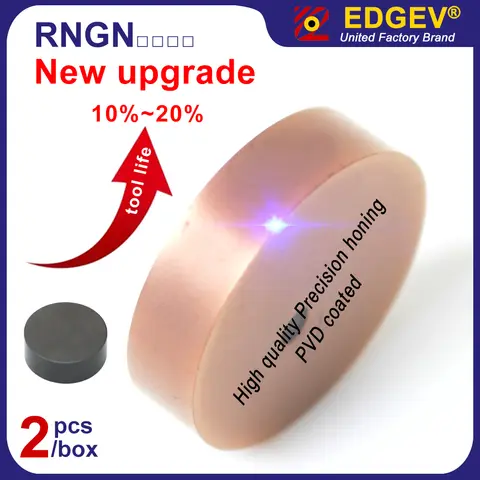 Coated Round CBN Inserts RNGN 0603 0903 1204 1/4 3/8 1/2 Cubic Boron Nitride for Surfacing Engine Cylinder Heads,Blocks Milling