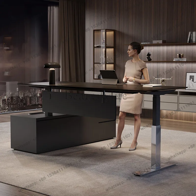 Smart Electric Lift Executive Desk 1600-2400mm Modern CEO Boss Desk Office Desk with Wireless Charging for Executive Office
Smart Electric Lift Executive Desk 1600-2400mm Modern CEO Boss Desk Office Desk with Wireless Charging for Executive Office