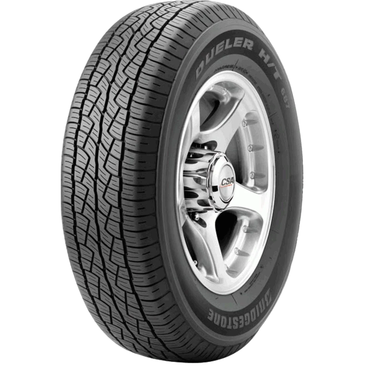 Bridgestone Dueler HT 687 P235/65R18 104T 300 B B All Season Highway Passenger BL Tire
Bridgestone Dueler HT 687 P235/65R18 104T 300 B B All Season Highway Passenger BL Tire