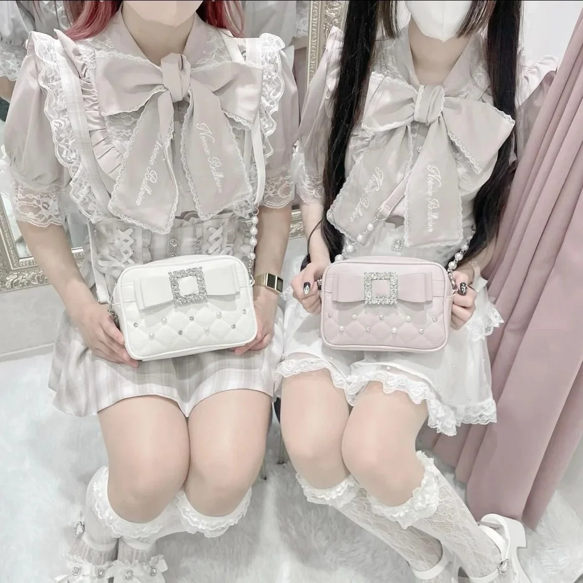 Handbag Women Designer Luxury Bag Lolita Cosplay Shoulder Bag Women's Bag Trend 2025 Bow High End Bag Y2K Accessories Japanese
Handbag Women Designer Luxury Bag Lolita Cosplay Shoulder Bag Women's Bag Trend 2025 Bow High End Bag Y2K Accessories Japanese