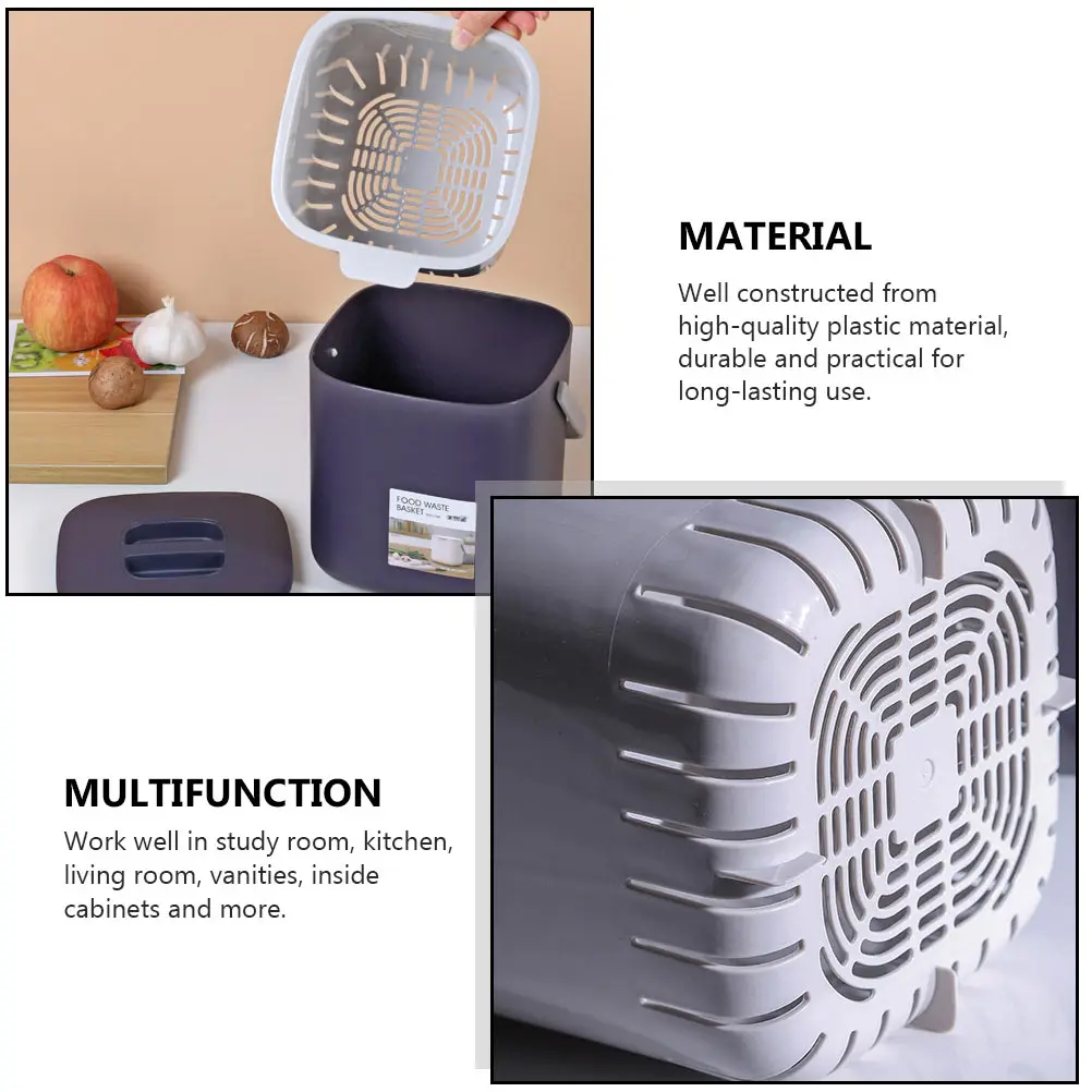 Plastic Trash Can Waste Basket Garbage Container Lid Mini Containers Kitchen Office Home Use Dry Wet Classified
Plastic Trash Can Waste Basket Garbage Container Lid Mini Containers Kitchen Office Home Use Dry Wet Classified