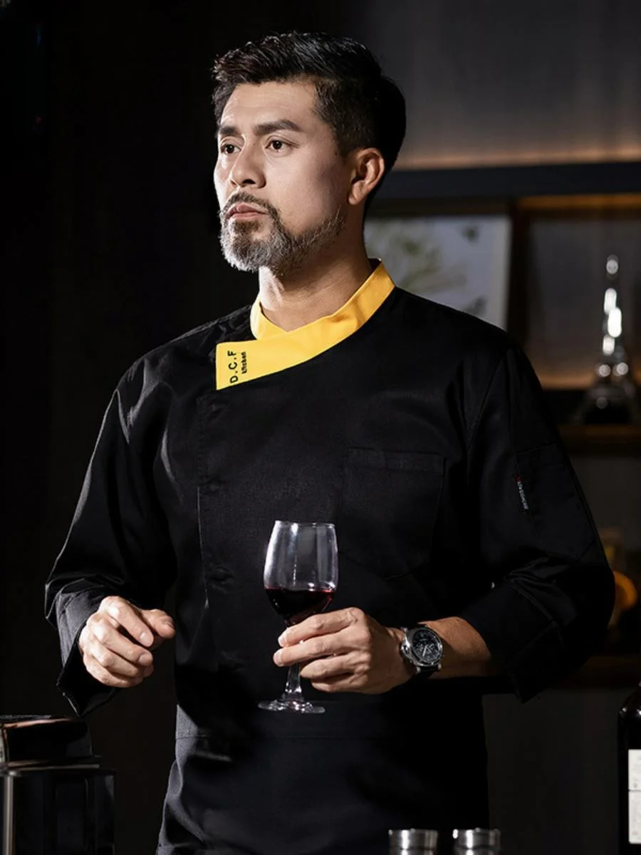 Рабочая одежда для поваров с длинными рукавами для мужчин и женщин, рабочая одежда для кухни ресторана, весенне-осенняя рабочая одежда с открытыми плечами и воротником-накладкой
Рабочая одежда для поваров с длинными рукавами для мужчин и женщин, рабочая одежда для кухни ресторана, весенне-осенняя рабочая одежда с открытыми плечами и воротником-накладкой