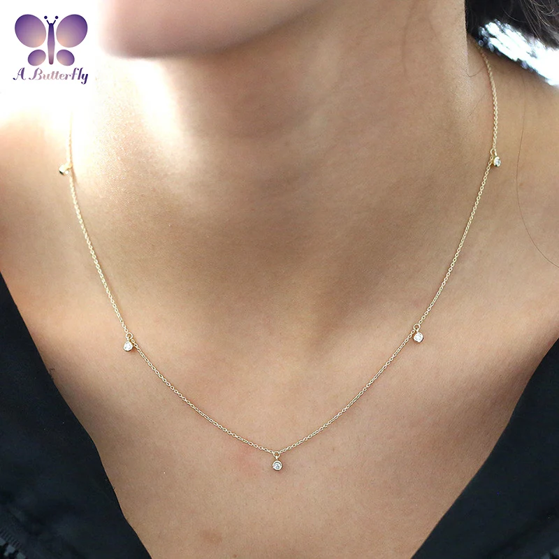 AButterfly 14K Gold 0.1Ct * 5PCS Cultivated Diamond Women's Necklace Wedding Fine Jewelry Light Luxury Gift
AButterfly 14K Gold 0.1Ct * 5PCS Cultivated Diamond Women's Necklace Wedding Fine Jewelry Light Luxury Gift