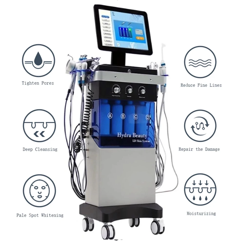 14 In 1 Facial Cleaning Machine Hydrodermabrasion Diomand Peeling Skin Whitening Wrinkle Removal Water Peeling Salon Use Machine
14 In 1 Facial Cleaning Machine Hydrodermabrasion Diomand Peeling Skin Whitening Wrinkle Removal Water Peeling Salon Use Machine