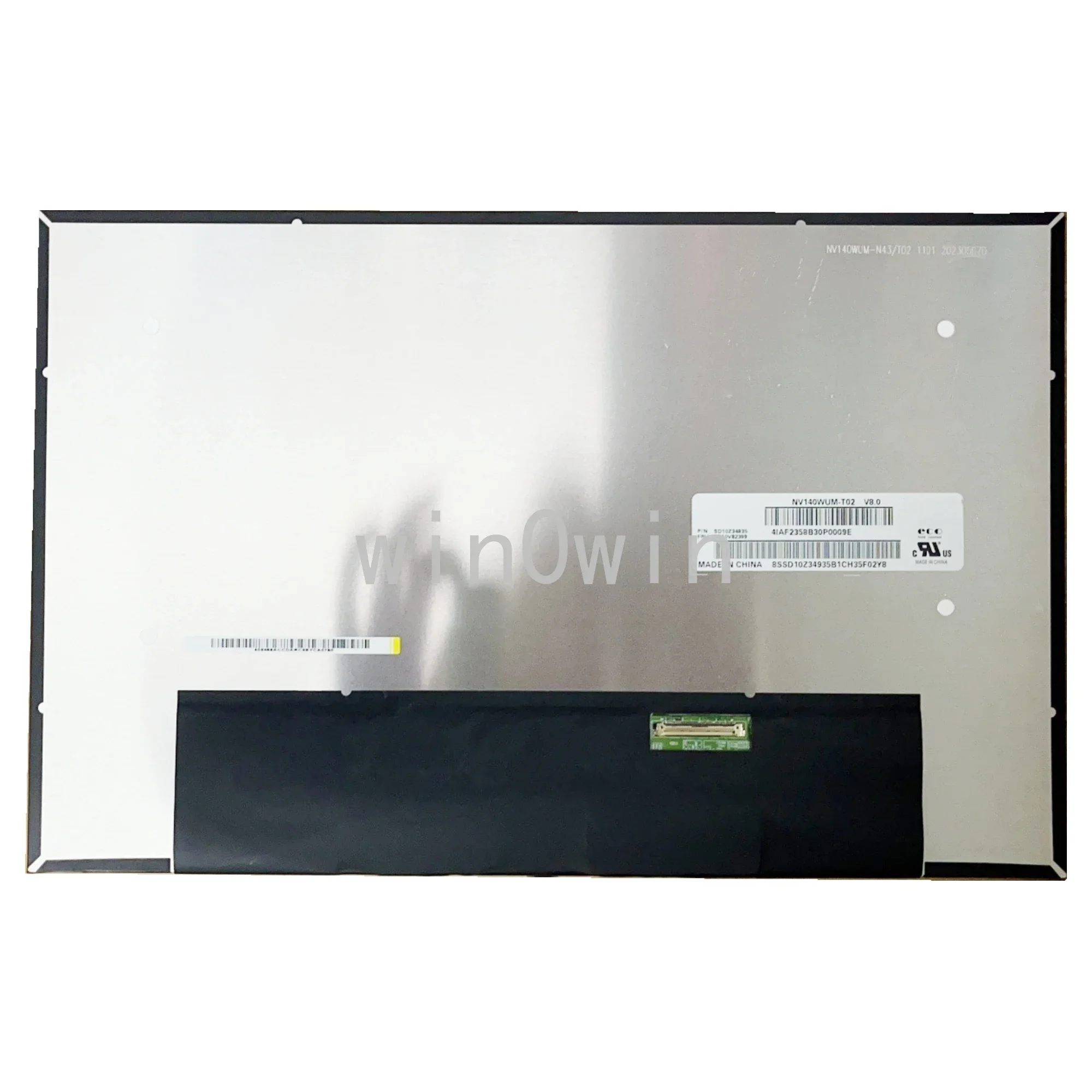 NV140WUM-T02 IPS Display Panel FHD 1920x1200 60Hz EDP 40pins 14.0 Inch LCD Touch Screen
NV140WUM-T02 IPS Display Panel FHD 1920x1200 60Hz EDP 40pins 14.0 Inch LCD Touch Screen