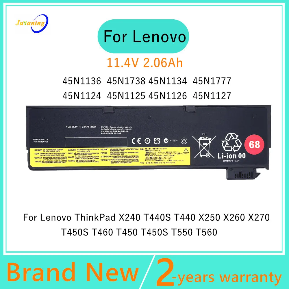 45N1126 Laptop battery For Lenovo ThinkPad X240 X250 X260 X270 T440 T440S T450 T450S T460 T460P T470P T550 T560 W550 W550S
45N1126 Laptop battery For Lenovo ThinkPad X240 X250 X260 X270 T440 T440S T450 T450S T460 T460P T470P T550 T560 W550 W550S