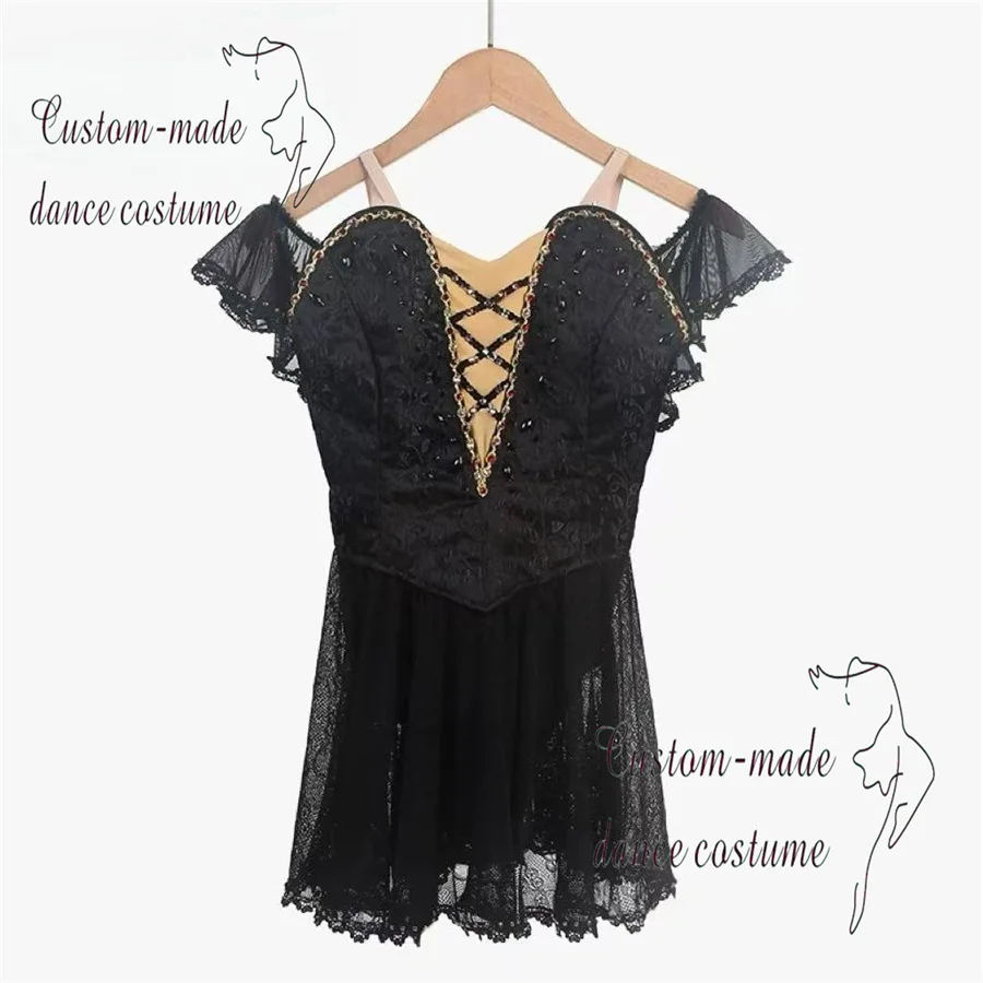 Children's adult ballet skirt Swan Lake ballet costume Black ballet dress TUTUTU Little Swan dance costume Ghost flowing long dr
Children's adult ballet skirt Swan Lake ballet costume Black ballet dress TUTUTU Little Swan dance costume Ghost flowing long dr