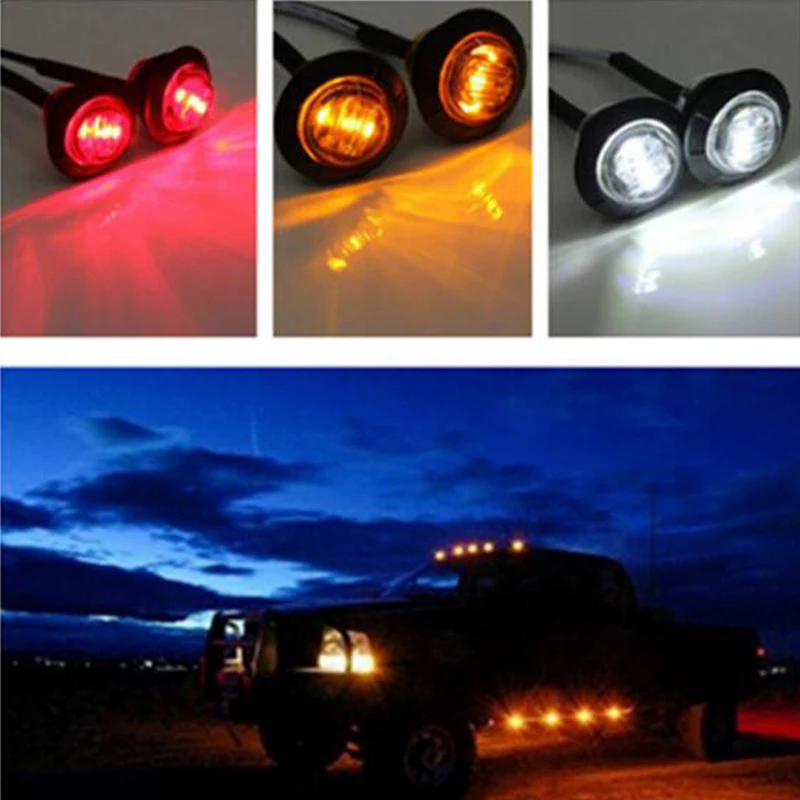 12V/24V Universal Car Truck Trailer Mini Small Round LED Bullet Button Side Marker Lights Signal Lamp Waterproof Led Lights
12V/24V Universal Car Truck Trailer Mini Small Round LED Bullet Button Side Marker Lights Signal Lamp Waterproof Led Lights