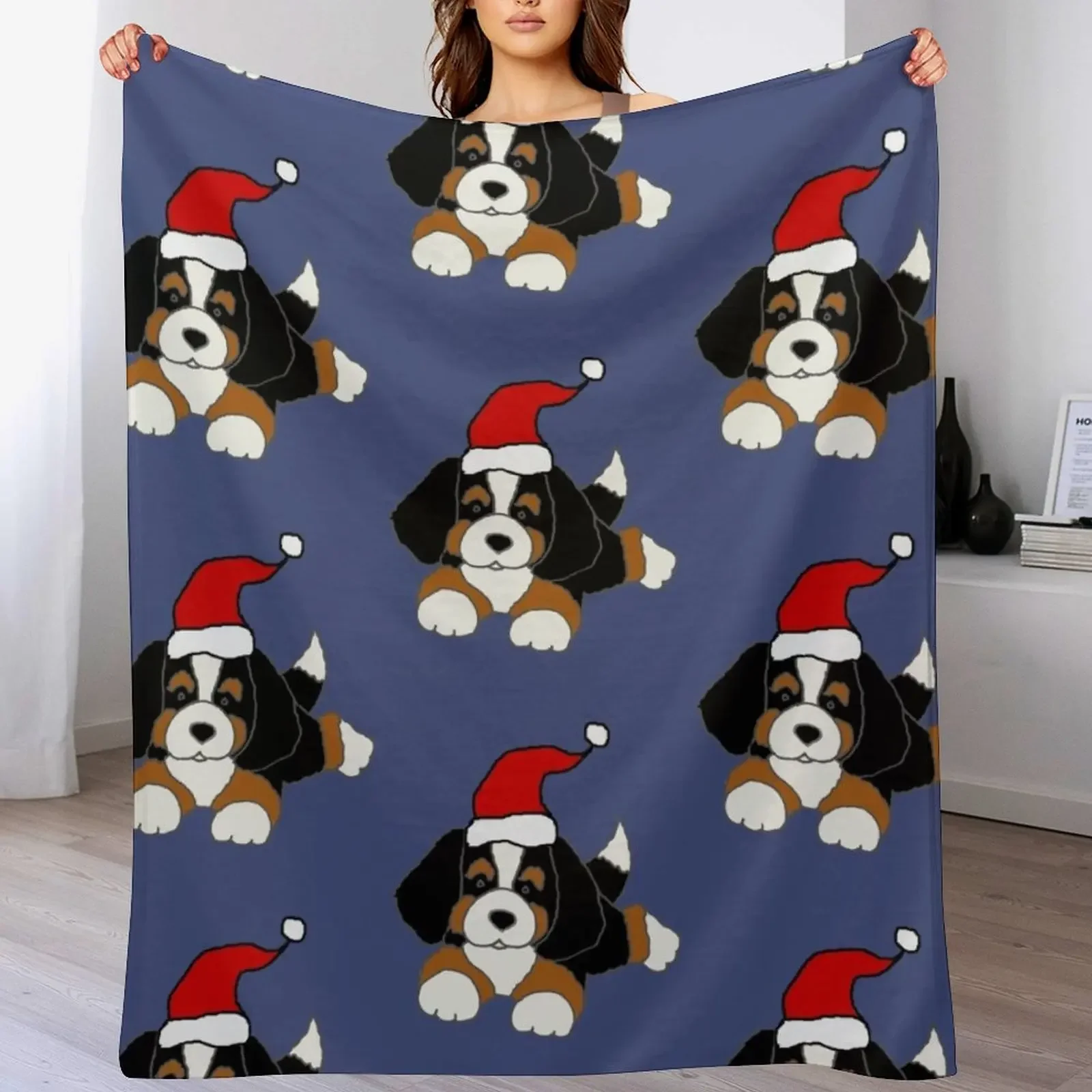 Cute Bernese Mountain Dog in Santa hat Christmas Throw Blanket Bed Soft Plaid blankets and throws For Decorative Sofa Blankets
Cute Bernese Mountain Dog in Santa hat Christmas Throw Blanket Bed Soft Plaid blankets and throws For Decorative Sofa Blankets