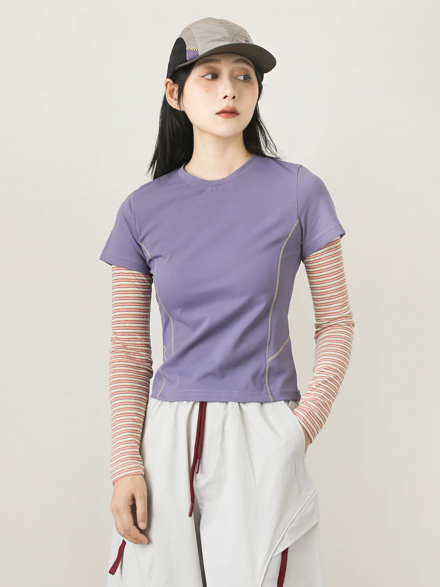 Casual Outdoor Long Sve T-irt Women's Spor Slim Fit Spring Striped Patchwork Top Breathable Lightweight Polyester
Casual Outdoor Long Sve T-irt Women's Spor Slim Fit Spring Striped Patchwork Top Breathable Lightweight Polyester