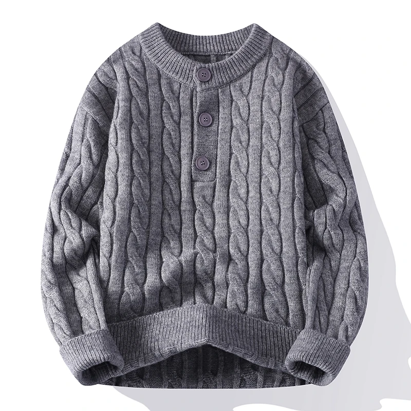 2025 High Quality Hong Kong Style Jacquard Half Zip Sweater Men's Round Neck Pullover Vintage Unisex Long Sleeve Knitwear
2025 High Quality Hong Kong Style Jacquard Half Zip Sweater Men's Round Neck Pullover Vintage Unisex Long Sleeve Knitwear