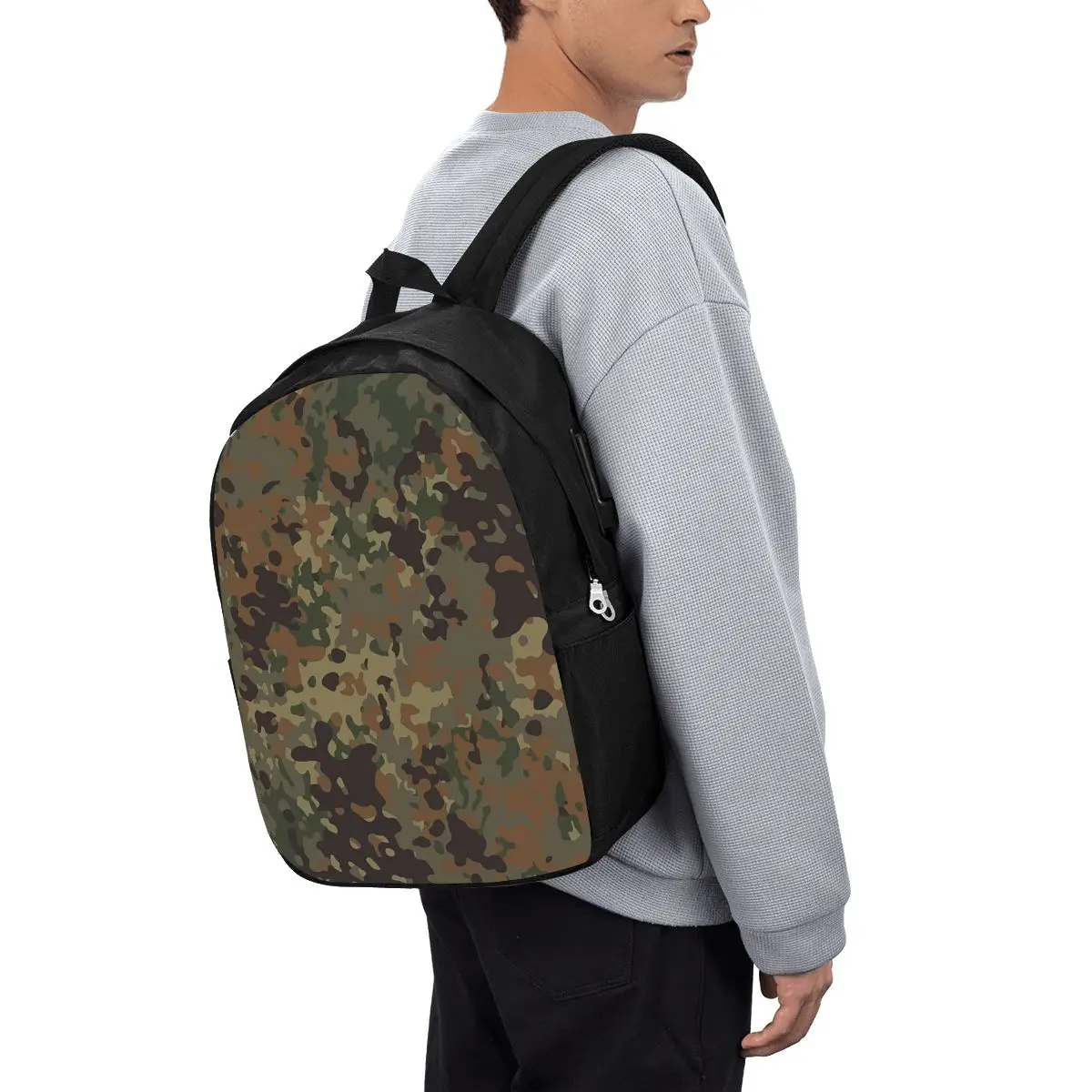 Splintertarn German WW2 Camouflage Army Military Camo Backpack Travel Notebook Bag Computer College Student School Bag Laptop
Splintertarn German WW2 Camouflage Army Military Camo Backpack Travel Notebook Bag Computer College Student School Bag Laptop