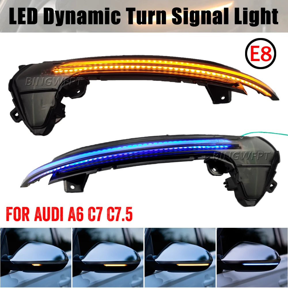 LED Dynamic Turn Signal Light For Audi A6 C7 C7.5 RS6 S6 4G 2 pieces Car Side Wing Rearview Mirror Blinker Indicator 2012-2018
LED Dynamic Turn Signal Light For Audi A6 C7 C7.5 RS6 S6 4G 2 pieces Car Side Wing Rearview Mirror Blinker Indicator 2012-2018