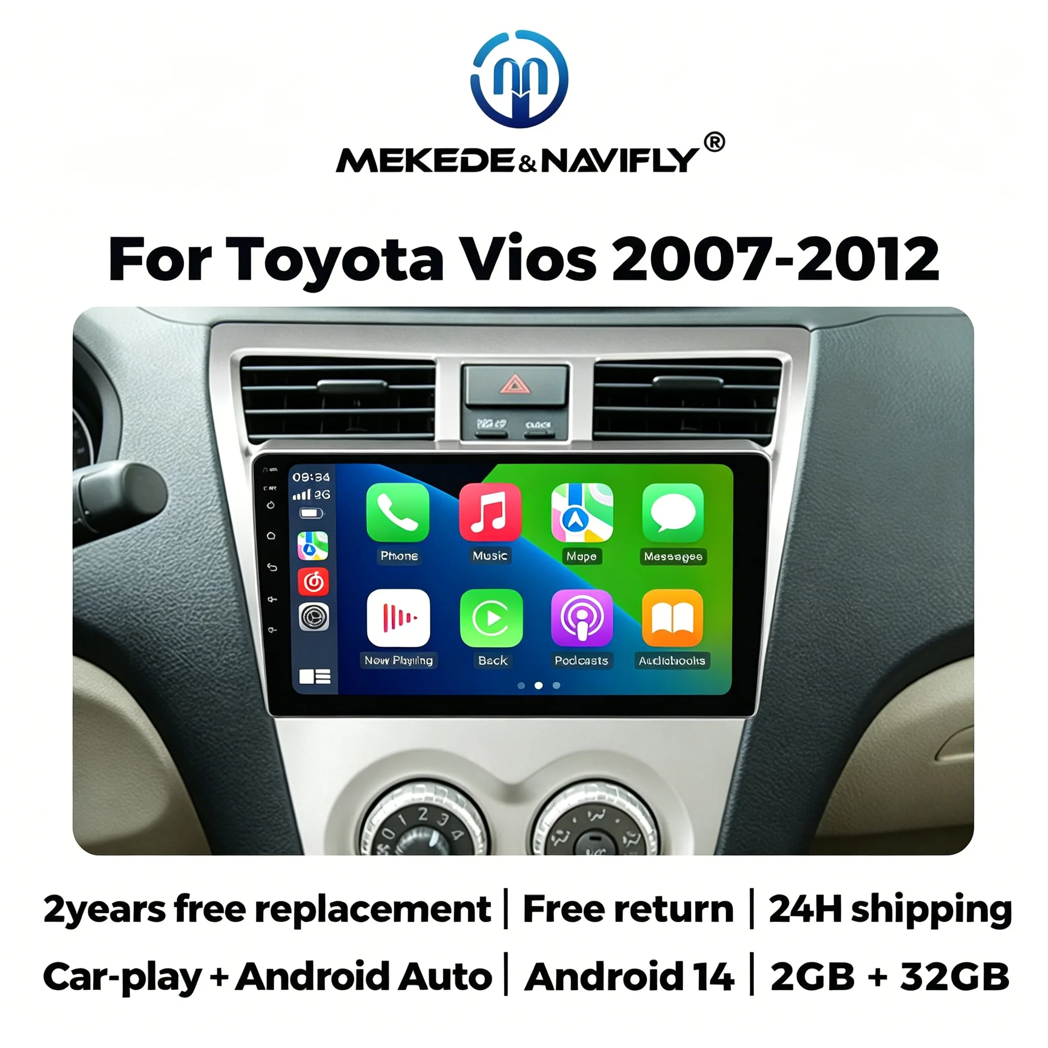 Android GPS Screen 9inch For Toyota Vios Yaris 2007 2008 2009 2010 2011 2012 Car Radio Multimedia Player Carplay Auto Car Stereo
Android GPS Screen 9inch For Toyota Vios Yaris 2007 2008 2009 2010 2011 2012 Car Radio Multimedia Player Carplay Auto Car Stereo