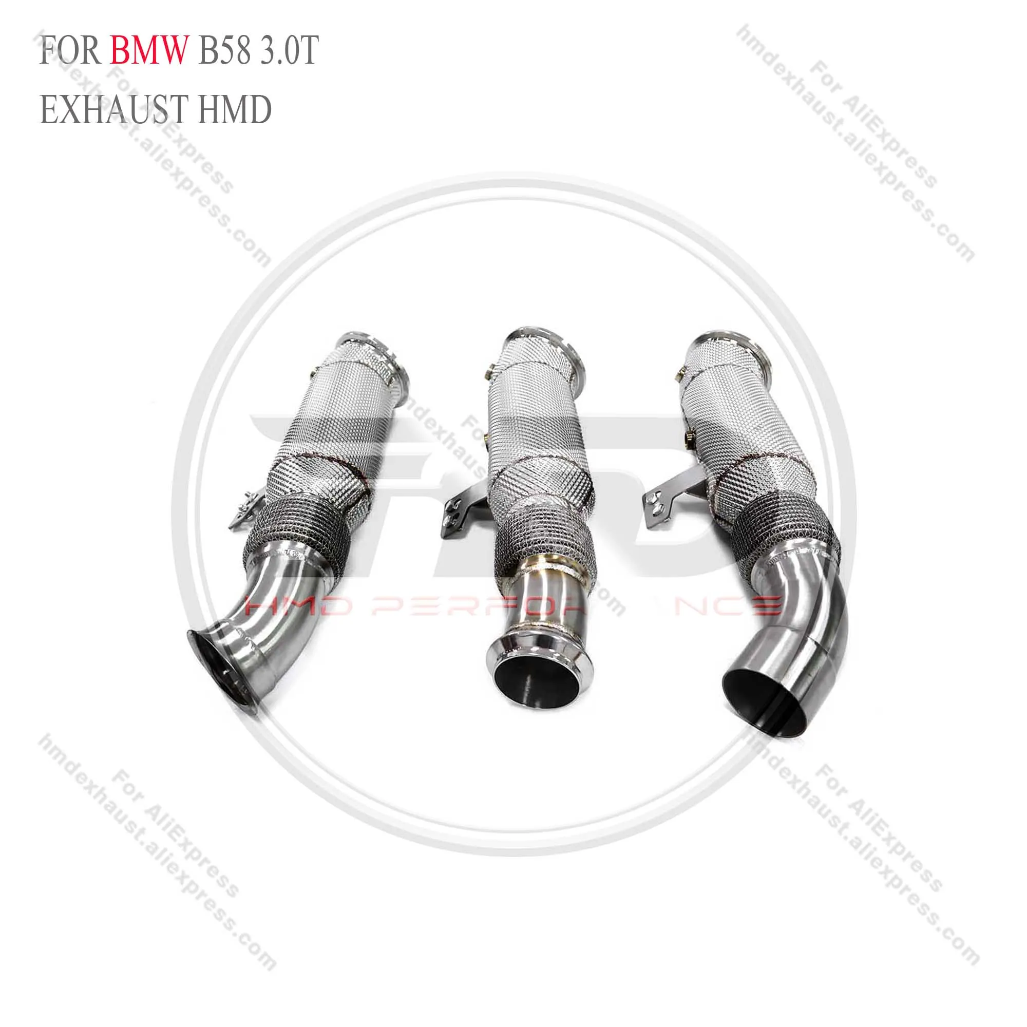 HMD high performance Downpipe for BMW B58 3.0T Three interfaces Exhaust With Catalytic Converter Pipe Car
HMD high performance Downpipe for BMW B58 3.0T Three interfaces Exhaust With Catalytic Converter Pipe Car