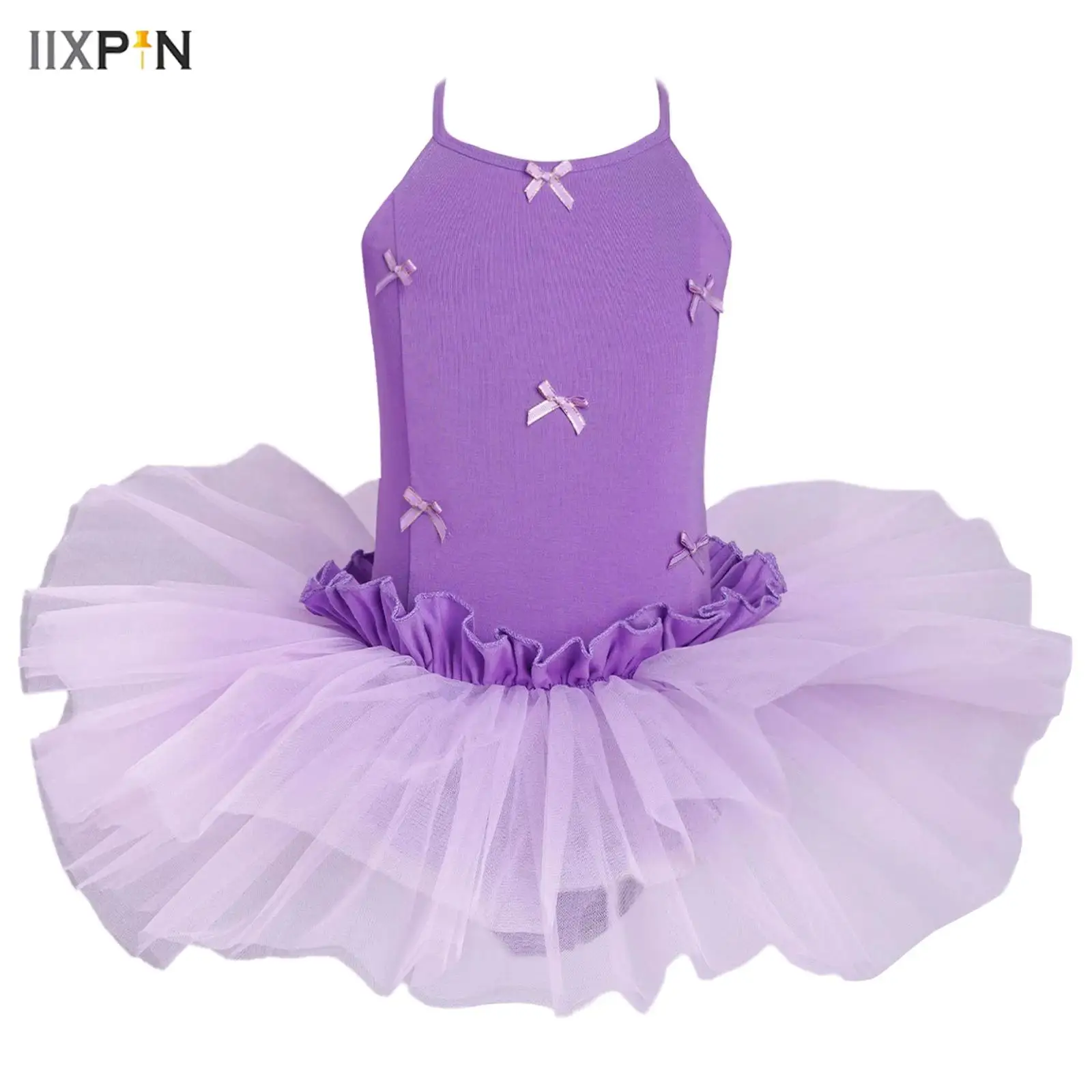 Kids Girls Cute Bowknot Ballet Tutu Dress Ballerina Dance Leotard Dresses Spaghetti Straps Ruffles Skirted Dress for Performance
Kids Girls Cute Bowknot Ballet Tutu Dress Ballerina Dance Leotard Dresses Spaghetti Straps Ruffles Skirted Dress for Performance