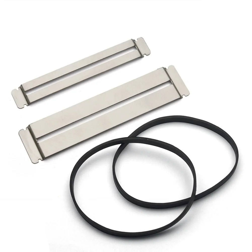 Stainless steel fretboard protector with rubber fasteners for guitar and bass repair compatible with many instruments
Stainless steel fretboard protector with rubber fasteners for guitar and bass repair compatible with many instruments