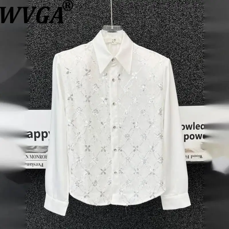 WVGA Spring Autumn New Man High-end Design Patchwork Embroidered Sequin Long Sleeve Shirt Heavy Niche Chic Casual Top Ins W23148
WVGA Spring Autumn New Man High-end Design Patchwork Embroidered Sequin Long Sleeve Shirt Heavy Niche Chic Casual Top Ins W23148
