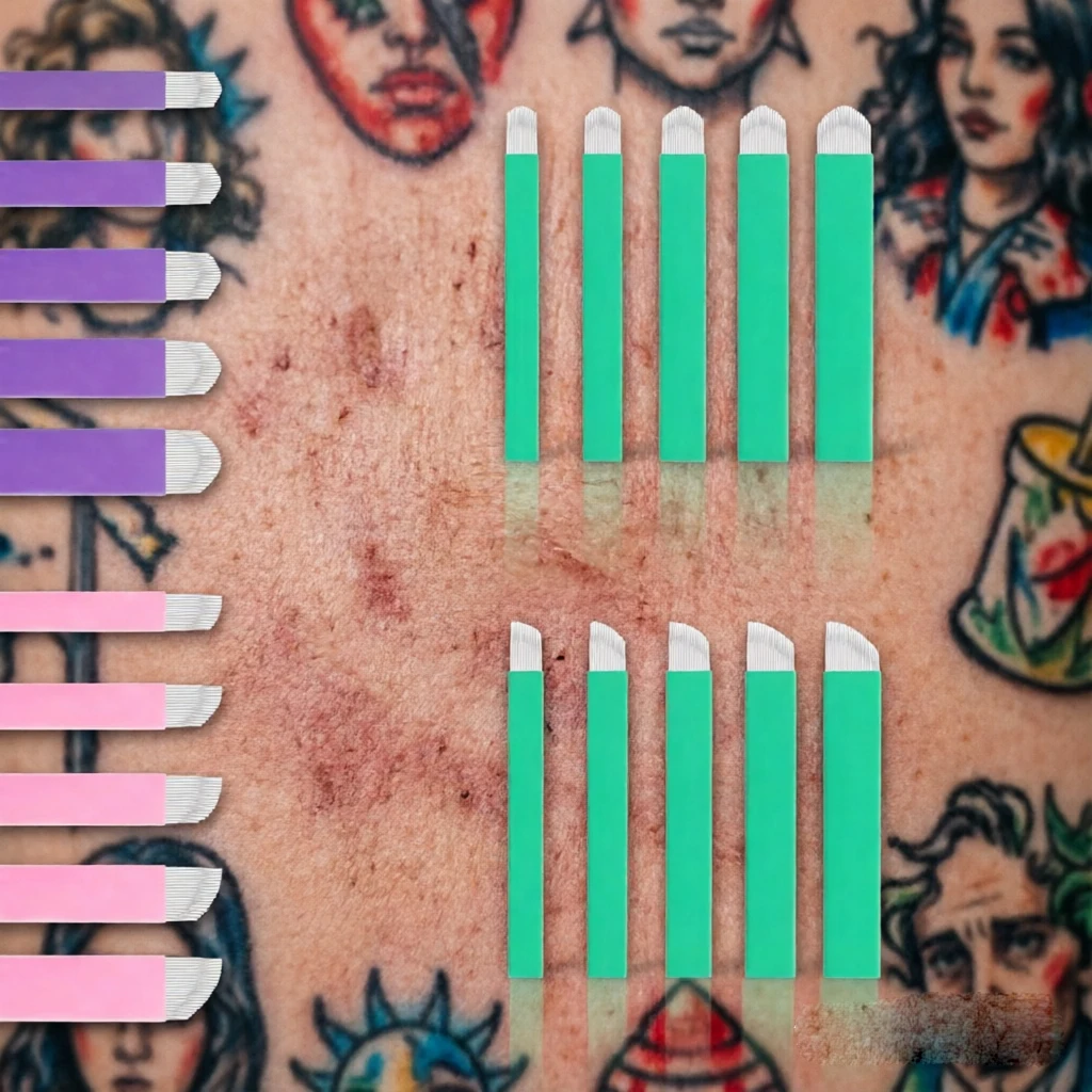 12/14/16/18/21 Nano Blades Thin 0.16/0.18 10pcs Microblading Flex U Shape Tattoo Needles Permanent Makeup Eyebrow Manual Pen
12/14/16/18/21 Nano Blades Thin 0.16/0.18 10pcs Microblading Flex U Shape Tattoo Needles Permanent Makeup Eyebrow Manual Pen