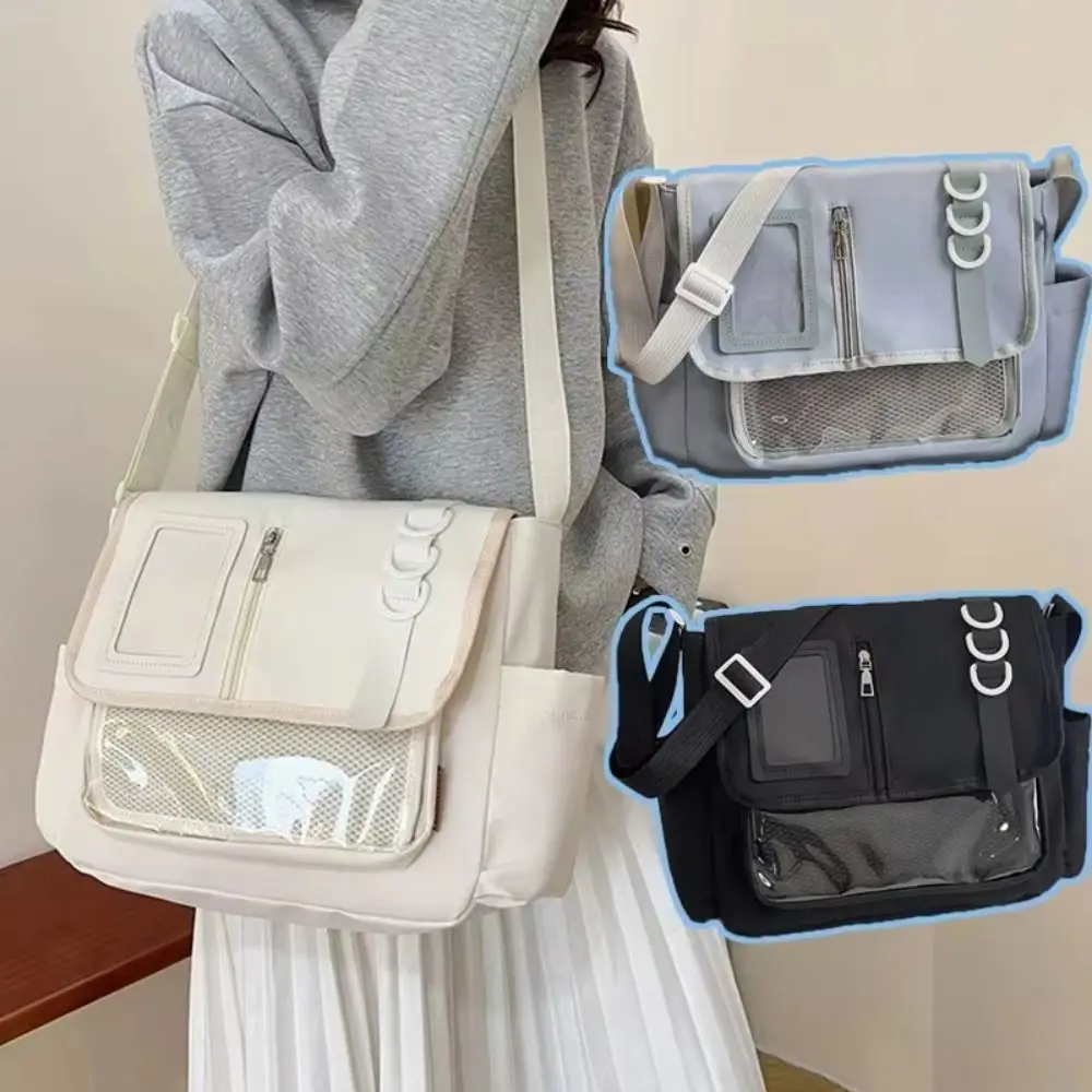 Повседневная японская школьная сумка в стиле Харадзюку, значки, витрина, однотонная прозрачная Itabag, нейлоновая форма из ПВХ, рюкзак «сделай сам»
Повседневная японская школьная сумка в стиле Харадзюку, значки, витрина, однотонная прозрачная Itabag, нейлоновая форма из ПВХ, рюкзак «сделай сам»