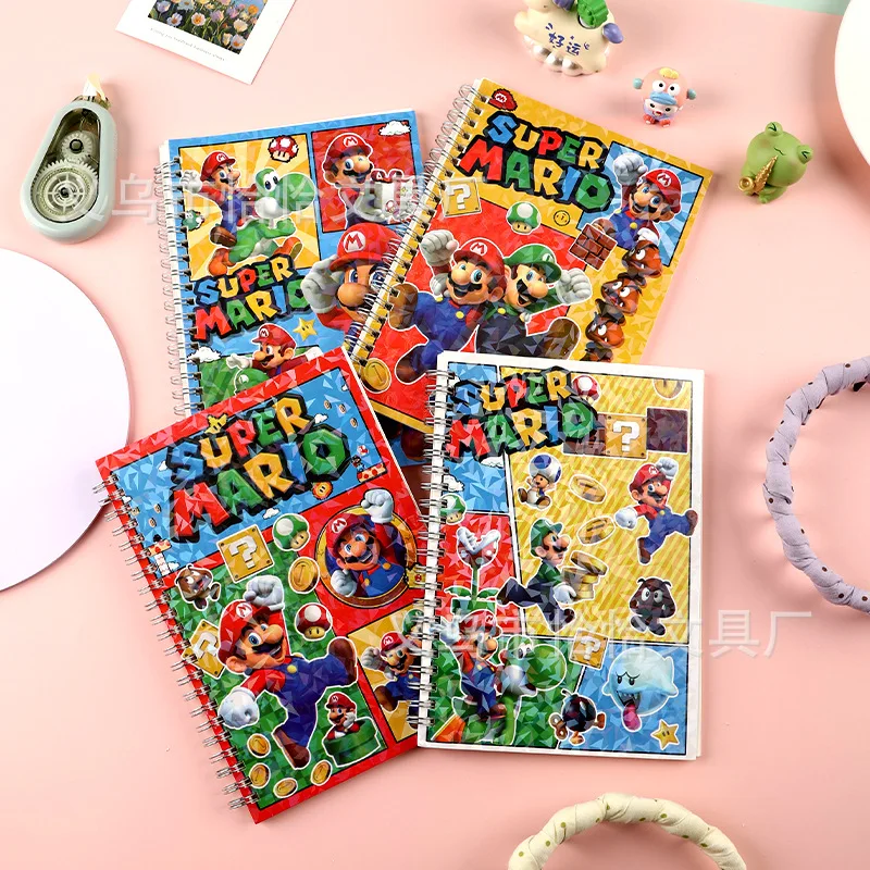 1/4pcs Super Marios Notebook Stationery A5 Coil Notebook Student Large Portable Notebook Learning Supplies Children's Day Gift
1/4pcs Super Marios Notebook Stationery A5 Coil Notebook Student Large Portable Notebook Learning Supplies Children's Day Gift