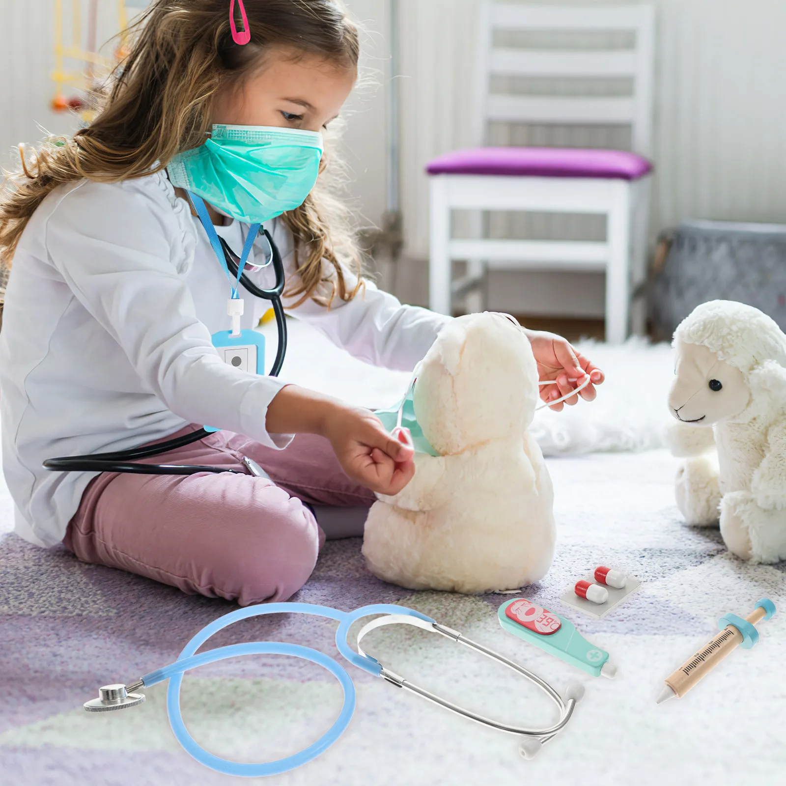 1Set Premium Wooden Metal Kids Doctor Kit Realistic Pretend Play Set for Toddlers Enhances Coordination Creativity Ideal
1Set Premium Wooden Metal Kids Doctor Kit Realistic Pretend Play Set for Toddlers Enhances Coordination Creativity Ideal