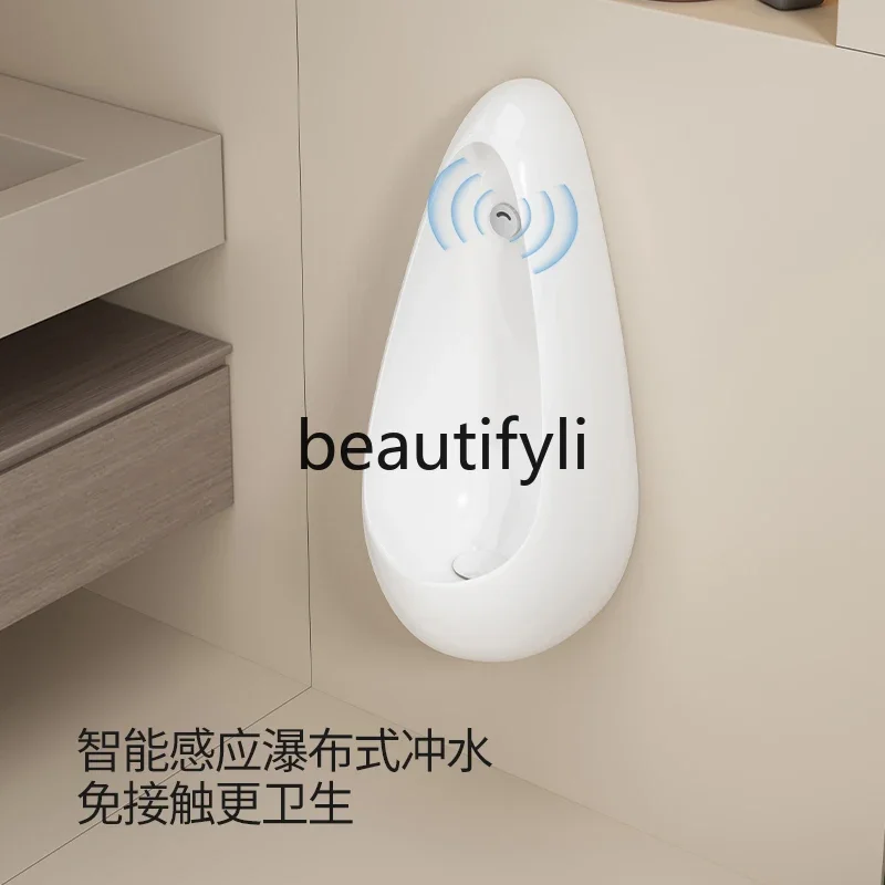 D06 Wall-mounted intelligent automatic sensor urinal, home hotel ceramic urinal
D06 Wall-mounted intelligent automatic sensor urinal, home hotel ceramic urinal