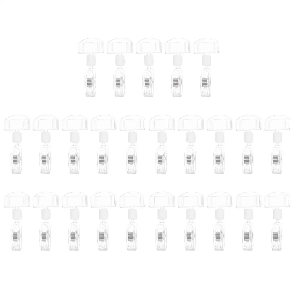 25pcs Advertising Clips Retail Display Sign Holders Price Tag Clips Merchandise Labels Folder Poster Clamps Adjustable Practical
25pcs Advertising Clips Retail Display Sign Holders Price Tag Clips Merchandise Labels Folder Poster Clamps Adjustable Practical