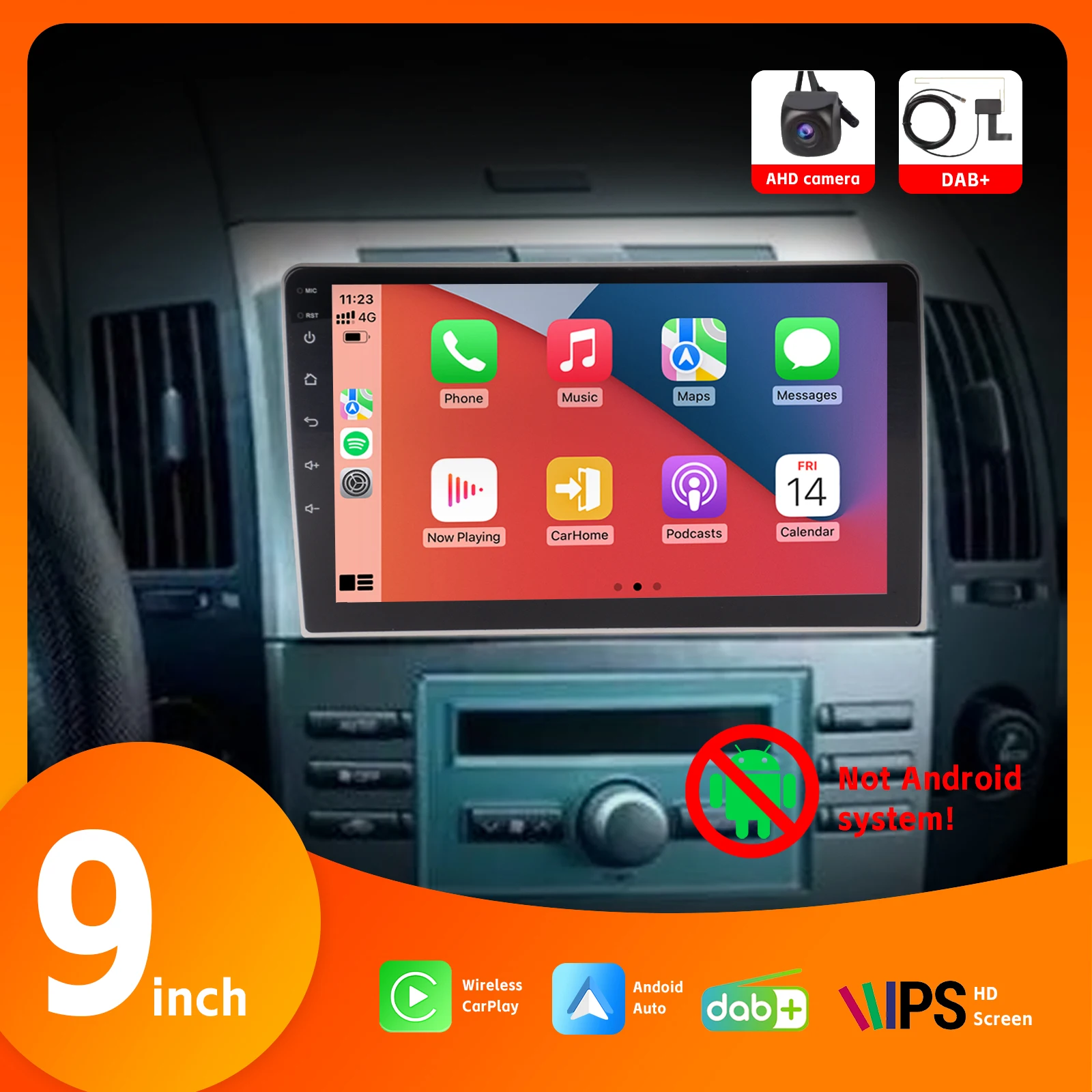9" Car Radio with Wireless Carplay Android Auto for Toyota Yizhi 2010-2015 with HD IPS Touch Screen DAB+ BT AHD Rear View Camera
9" Car Radio with Wireless Carplay Android Auto for Toyota Yizhi 2010-2015 with HD IPS Touch Screen DAB+ BT AHD Rear View Camera