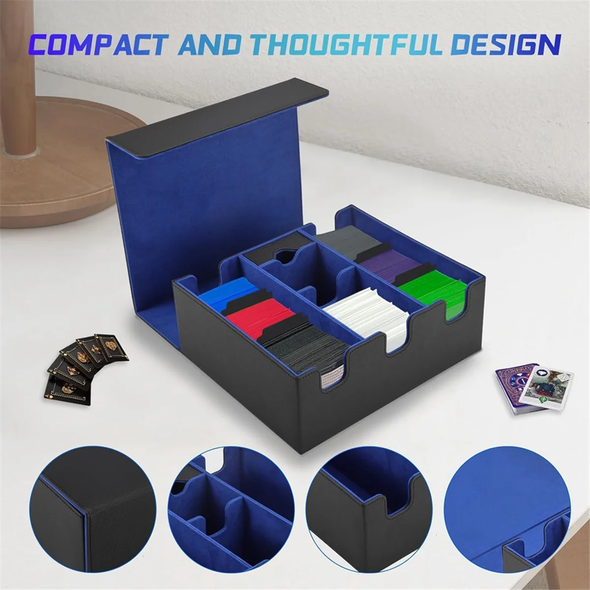 Efficient Card Storage Box for Trading Cards, Magnetic Closure TCG Storage Box for MTG, YuGiOh, and Sports C
Efficient Card Storage Box for Trading Cards, Magnetic Closure TCG Storage Box for MTG, YuGiOh, and Sports C