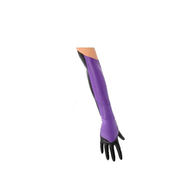 100% Latex Rubber Gummi Classic durable Elastic Black and Purple long gloves Size XS-XXL halloween party
100% Latex Rubber Gummi Classic durable Elastic Black and Purple long gloves Size XS-XXL halloween party