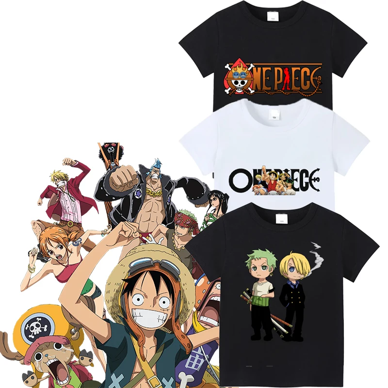 ONE piece T-Shirt For Children Luffy Zoro Cotton Q Version Paint Boys Anime Clothes Trendy Print Short Sleeve Soft Clothing Gift
ONE piece T-Shirt For Children Luffy Zoro Cotton Q Version Paint Boys Anime Clothes Trendy Print Short Sleeve Soft Clothing Gift