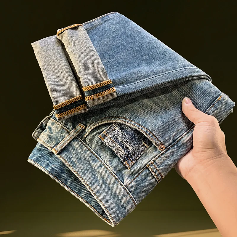 Blue jeans men's micro harem loose spring and summer trend casual personality jacquard pocket men's pants
Blue jeans men's micro harem loose spring and summer trend casual personality jacquard pocket men's pants