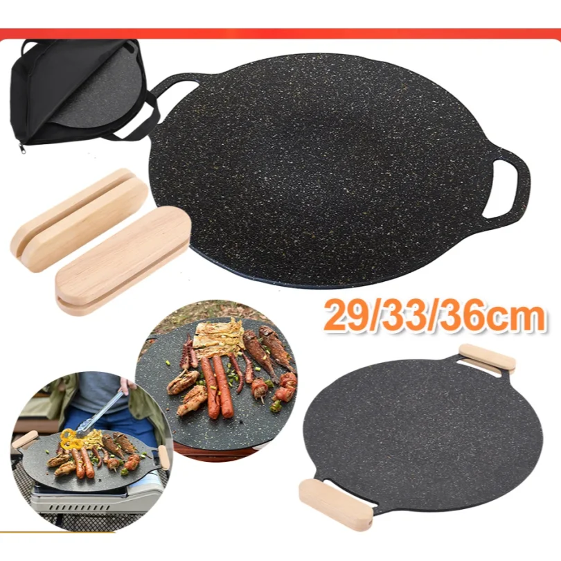 Grilling Pan Non-stick Cooking Pans Multi-purpose Induction Cooker Round for Outdoor Camping Kitchen Bakeware Household Tools
Grilling Pan Non-stick Cooking Pans Multi-purpose Induction Cooker Round for Outdoor Camping Kitchen Bakeware Household Tools
