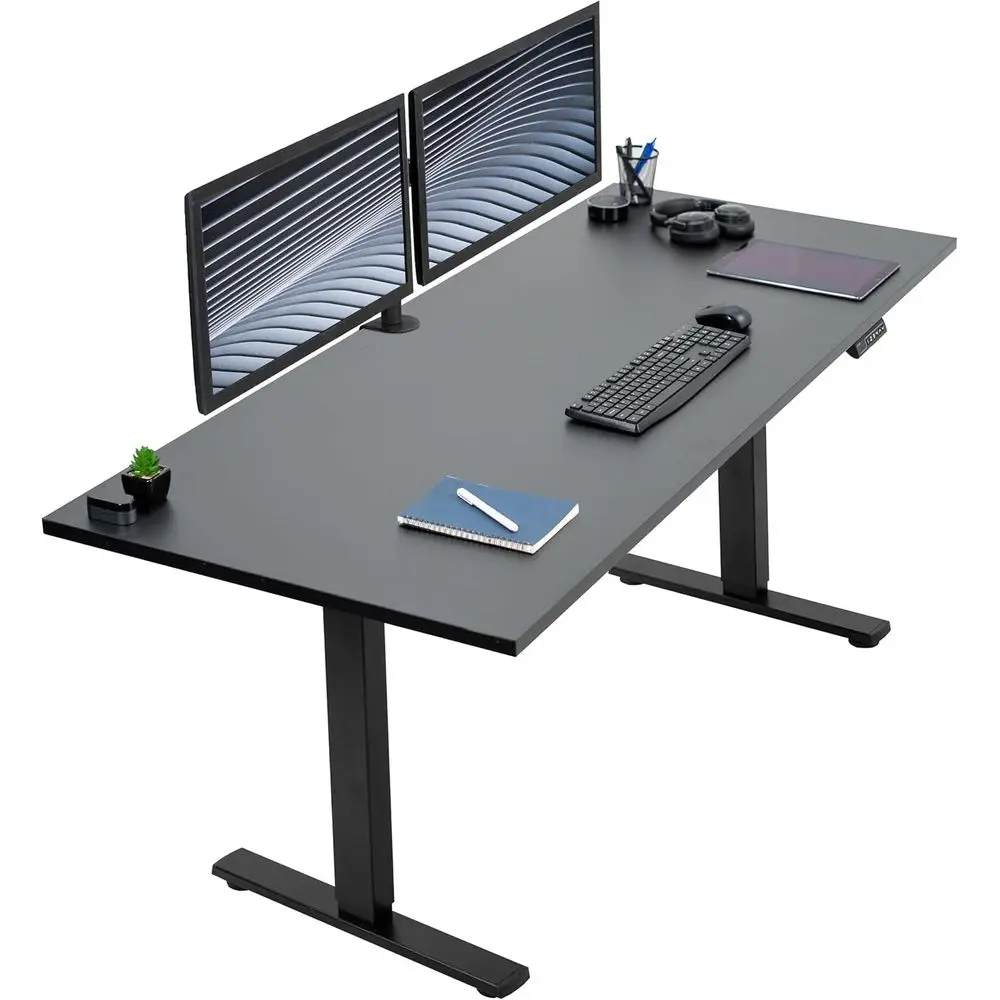 71 x 30 Square Edge Sit-Stand Desk, Memory Height, 220 lbs Capacity, Black
71 x 30 Square Edge Sit-Stand Desk, Memory Height, 220 lbs Capacity, Black