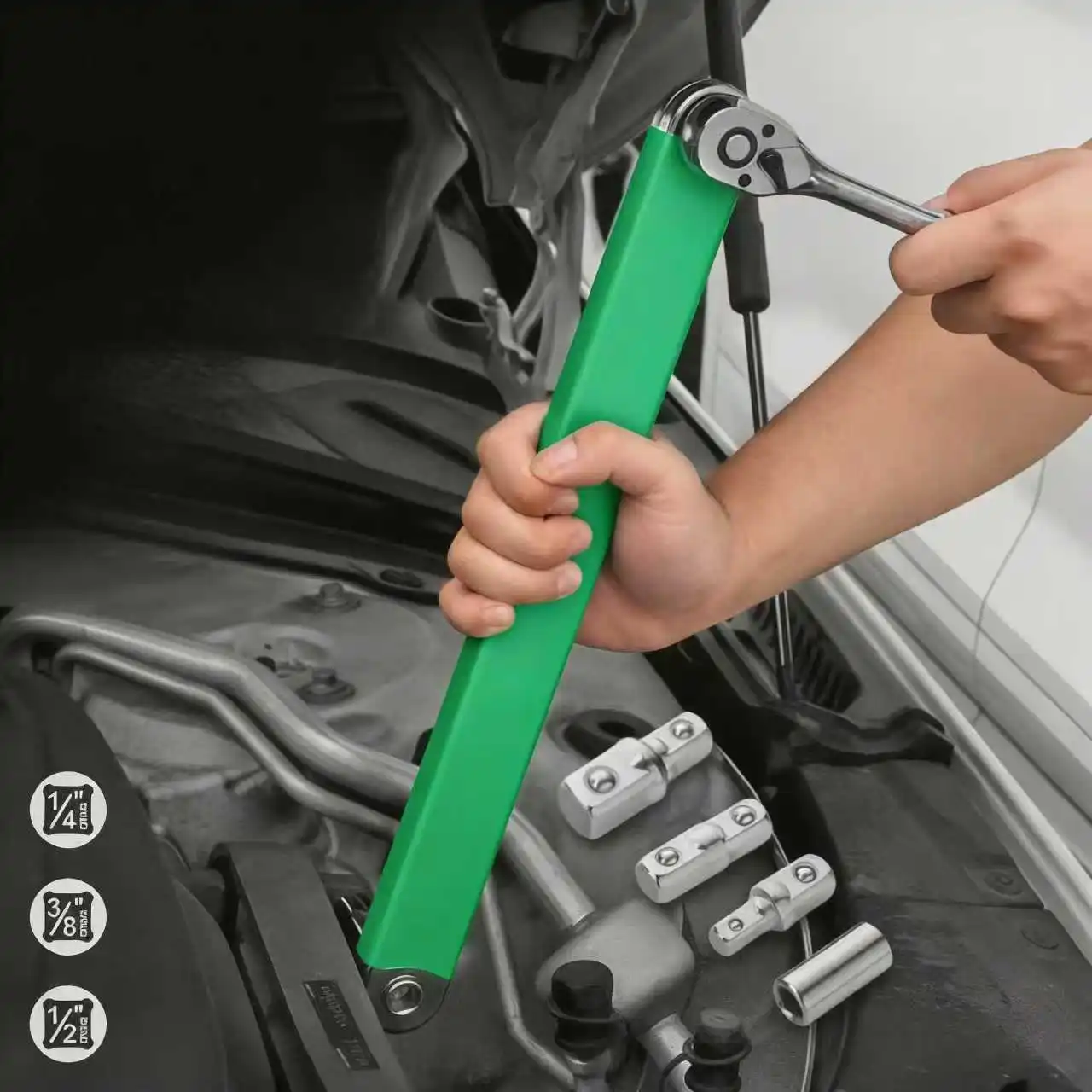 Professional Zero Offset Extension Wrench 1/2" 1/4" 3/8" Tight Space Tool for Motorcycle Home Repair
Professional Zero Offset Extension Wrench 1/2" 1/4" 3/8" Tight Space Tool for Motorcycle Home Repair