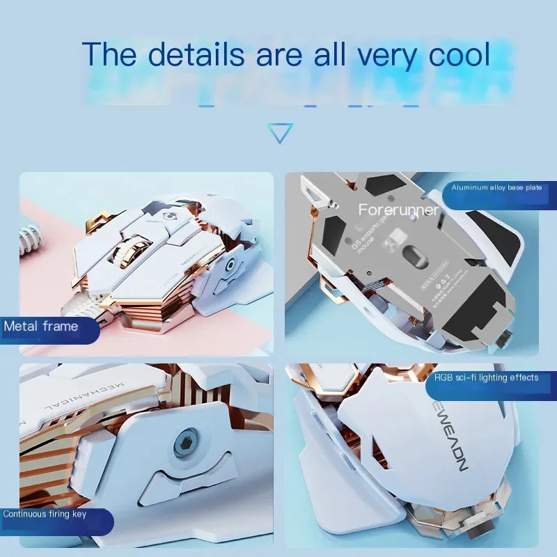 Mechanical 9 Button Macro Programming Game E-Sport Wired Mouse Ergonomic 12800 DPI RGB G5 Mice For Computer Laptop Gamer Gifts
Mechanical 9 Button Macro Programming Game E-Sport Wired Mouse Ergonomic 12800 DPI RGB G5 Mice For Computer Laptop Gamer Gifts