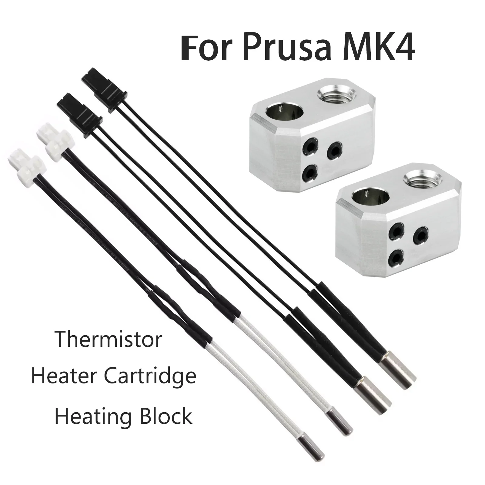 For Prusa MK4 Thermometer Cartridge Heater 24V 40W Heating Tube Heating Rod for Prusa MK4 Extruder Kit 3D Printer Mk4 Hotend
For Prusa MK4 Thermometer Cartridge Heater 24V 40W Heating Tube Heating Rod for Prusa MK4 Extruder Kit 3D Printer Mk4 Hotend