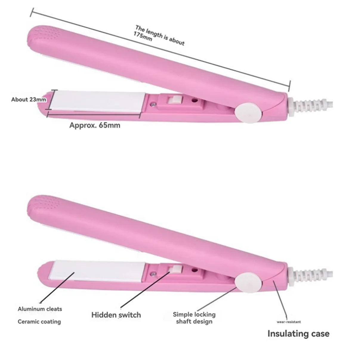 AA25 2-in-1 Hair Straightener & Curler Mini Hair Curler Design for Short Hair Mini Dual Purpose Curling Iron US Plug
AA25 2-in-1 Hair Straightener & Curler Mini Hair Curler Design for Short Hair Mini Dual Purpose Curling Iron US Plug